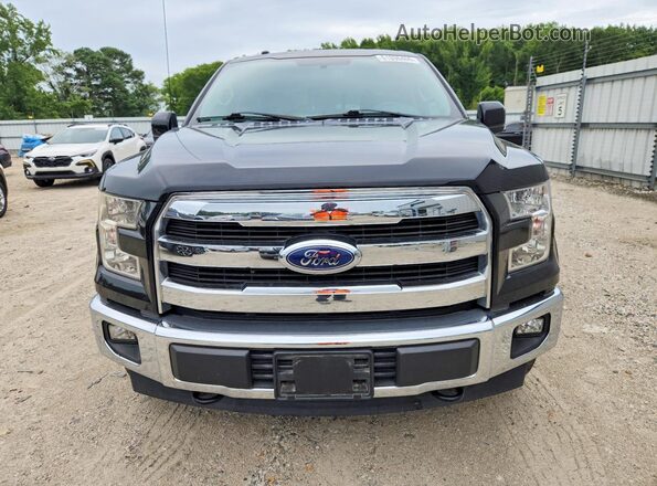 1FTEW1EF4HFC49675 2017 FORD F150 Black Вид спереду