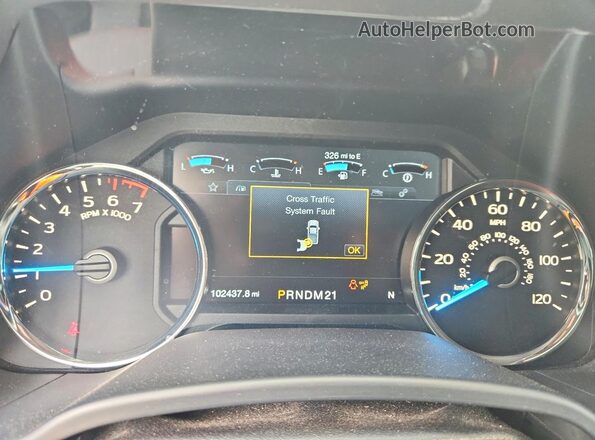 1FTEW1EF4HFC49675 2017 FORD F150 Black Вид щитка приладів