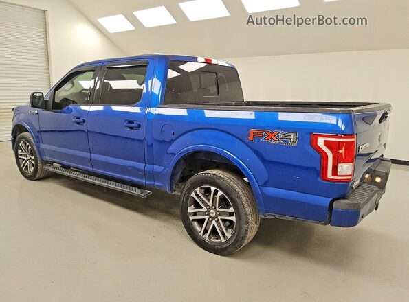 1FTEW1EF4HKC41521 2017 FORD F150 Синий Задняя левая четверть