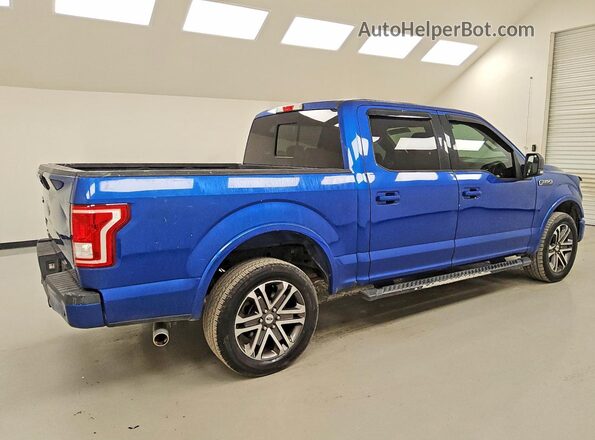 1FTEW1EF4HKC41521 2017 FORD F150 Синий Задняя правая четверть