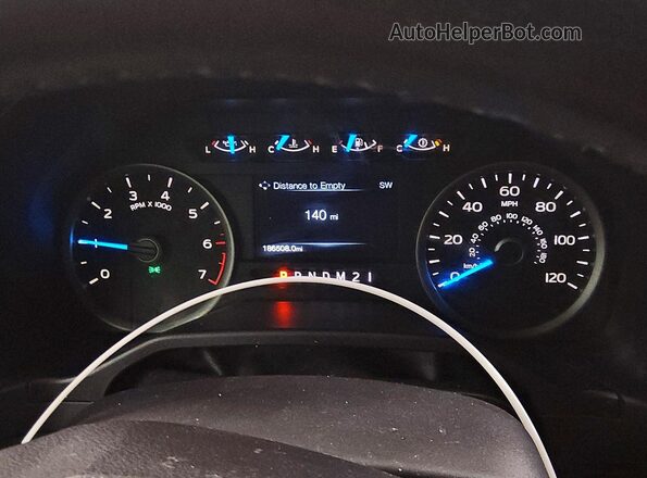 1FTEW1EF4HKC41521 2017 FORD F150 Синий Вид щитка приборов