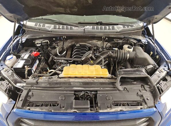 1FTEW1EF4HKC41521 2017 FORD F150 Синий Вид задней части салона