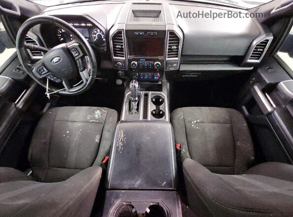 1FTEW1EF4HKC41521 2017 FORD F150 Синий Вид панели приборов