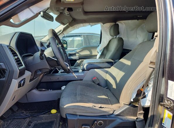 1FTEW1EF5GFB51723 2016 FORD F150 Gray Вид салону спереду