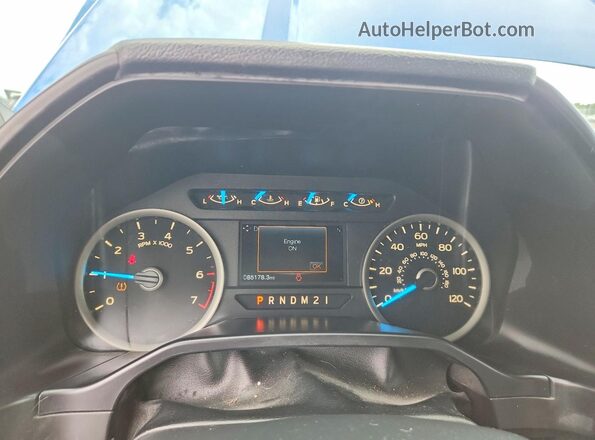 1FTEW1EF5GFC27344 2016 FORD F150 Blue Widok zestawu wskaźników