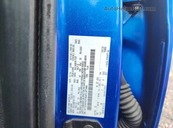 1FTEW1EF5GFC27344 2016 FORD F150 Blue Widok komory silnika