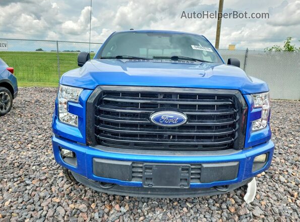 1FTEW1EF5GFC27344 2016 FORD F150 Blue Widok z przodu