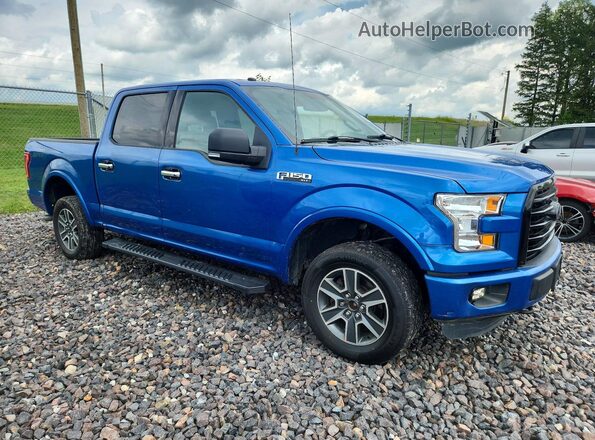 1FTEW1EF5GFC27344 2016 FORD F150 Blue Przód prawy