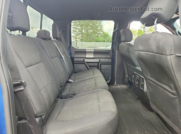 1FTEW1EF5GFC27344 2016 FORD F150 Blue Widok tylnych siedzeń