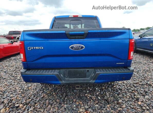 1FTEW1EF5GFC27344 2016 FORD F150 Blue Widok z tyłu