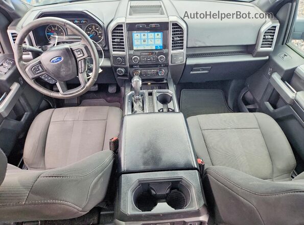 1FTEW1EF5GFC27344 2016 FORD F150 Blue Widok deski rozdzielczej