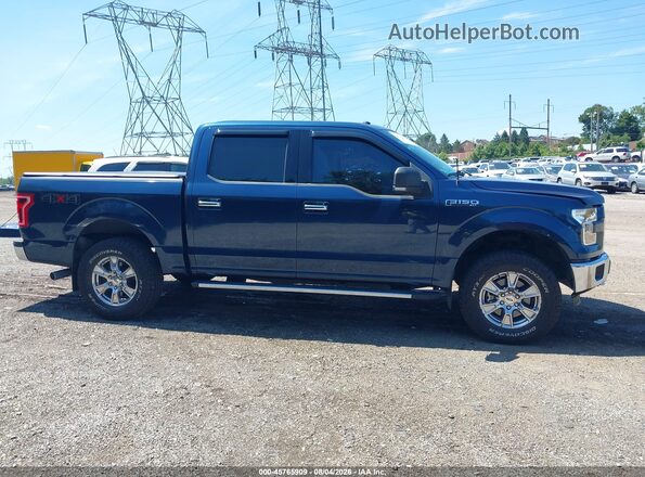 1FTEW1EF5GFD09588 2016 FORD F150 Синий Панорамный вид салона 360°