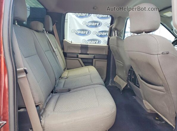 1FTEW1EF5GKD90096 2016 FORD F150 Бордовый Вид задних сидений