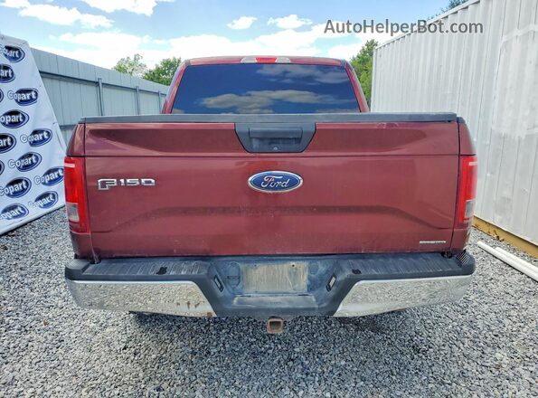 1FTEW1EF5GKD90096 2016 FORD F150 Бордовый Вид сзади