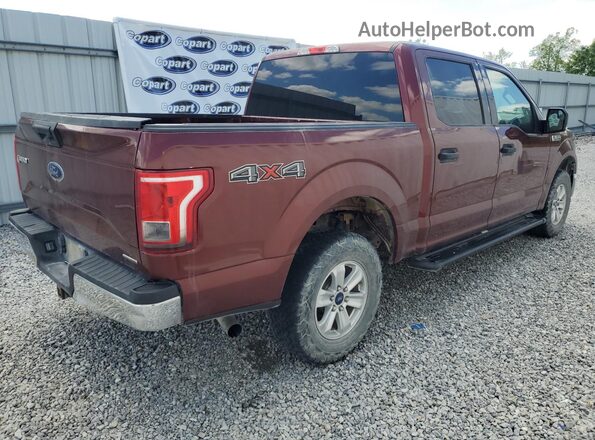 1FTEW1EF5GKD90096 2016 FORD F150 Бордовый 
