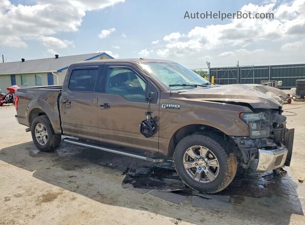 1FTEW1EF5GKF98852 2016 FORD F150 Tan Передня права чверть