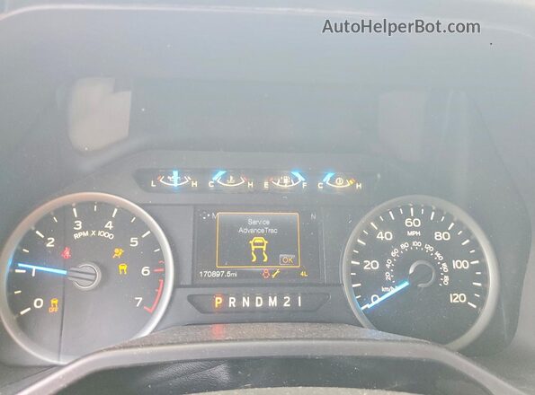 1FTEW1EF5GKF98852 2016 FORD F150 Tan Вид щитка приладів