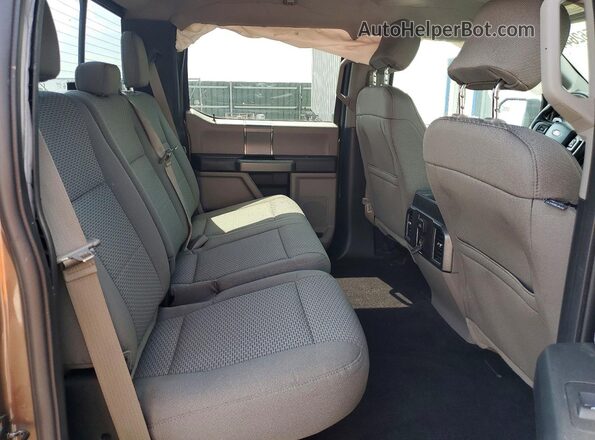1FTEW1EF5GKF98852 2016 FORD F150 Tan Вид задніх сидінь