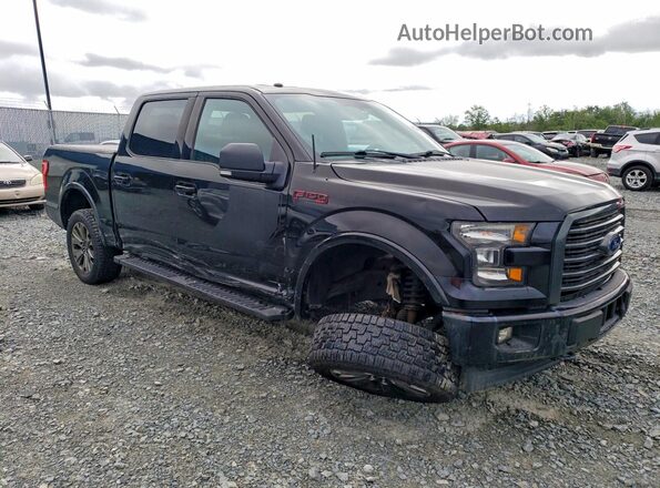 1FTEW1EF5HFB95576 2017 FORD F150 Black წინა მარჯვენა