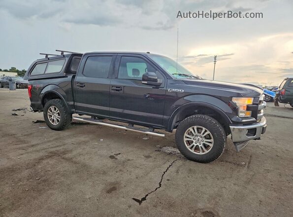1FTEW1EF5HFC38443 2017 FORD F150 Black Առջևի աջ