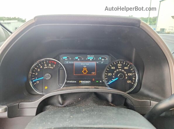 1FTEW1EF5HFC38443 2017 FORD F150 Black Սարքավորումների վահանակի տեսք