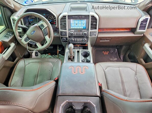 1FTEW1EF6GFC05742 2016 FORD F150 Black Dashboard view