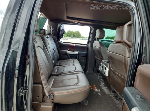 1FTEW1EF6GFC05742 2016 FORD F150 Black Rear seats view