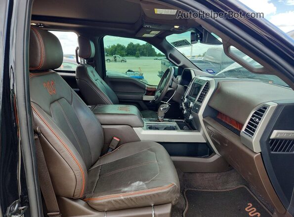 1FTEW1EF6GFC05742 2016 FORD F150 Black Front interior view