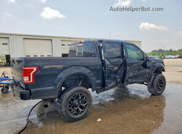 1FTEW1EF6GKF88394 2016 FORD F150 Black Trasero derecho