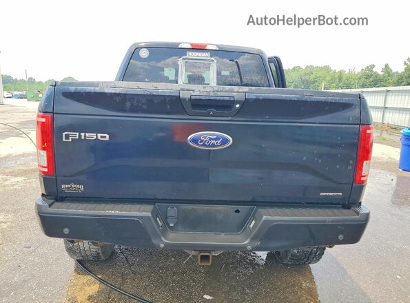 1FTEW1EF6GKF88394 2016 FORD F150 Black Vista trasera