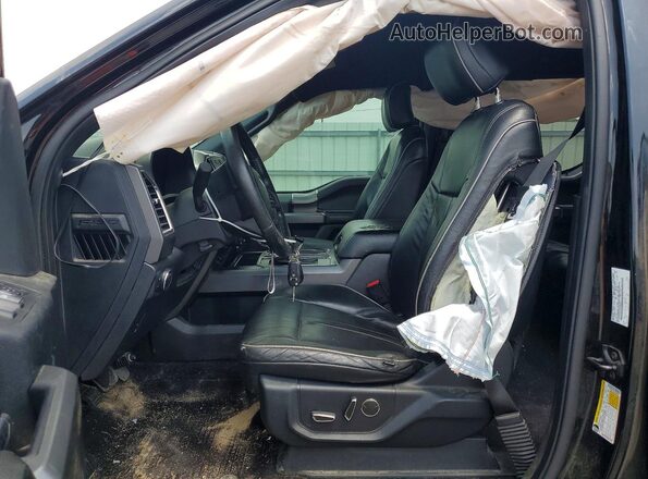 1FTEW1EF6GKF88394 2016 FORD F150 Black Vista interior delantera