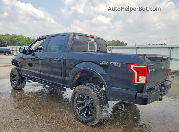 1FTEW1EF6GKF88394 2016 FORD F150 Black Trasero izquierdo