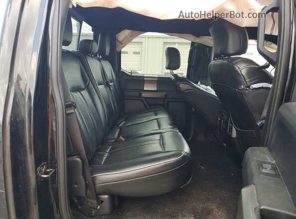 1FTEW1EF6GKF88394 2016 FORD F150 Black Vista de los asientos traseros