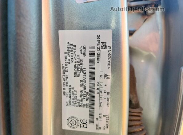 1FTEW1EF7GFA24763 2016 FORD F150 White Вид підкапотного простору
