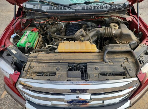 1FTEW1EF7HFB62076 2017 FORD F150 Red Rear interior view