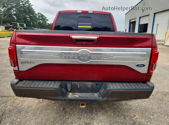 1FTEW1EF7HFB62076 2017 FORD F150 Red Rear view