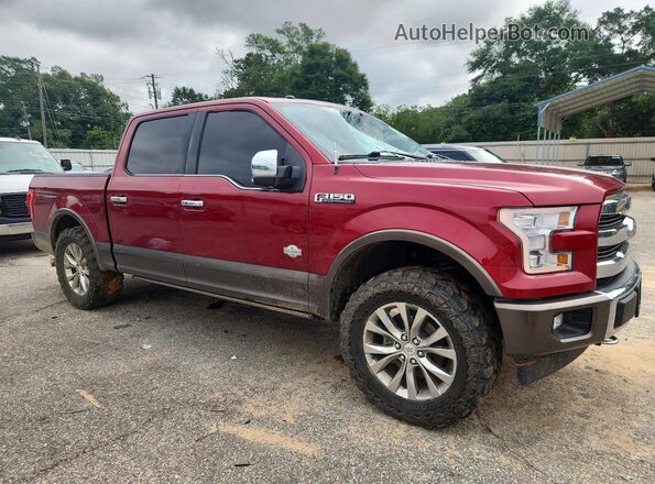 1FTEW1EF7HFB62076 2017 FORD F150 Red Front right