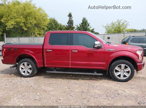 1FTEW1EF9GFD21677 2016 FORD F150 Red Սալոնի հետևի տեսք