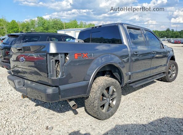 1FTEW1EF9HFC64446 2017 FORD F150 Серый Задняя правая четверть