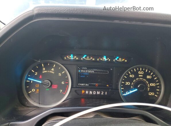 1FTEW1EFXGFD02863 2016 FORD F150 Black Instrument cluster view
