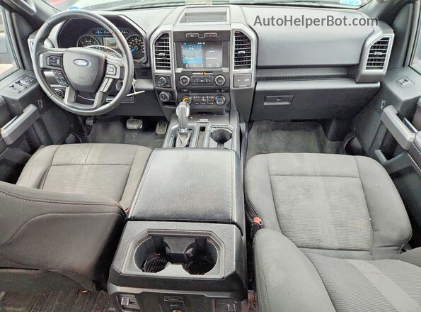 1FTEW1EG0GFC68568 2016 FORD F150 Gray Առջևի վահանակի տեսք