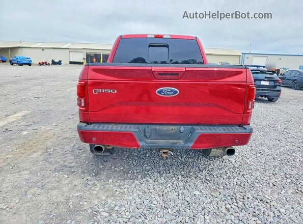 1FTEW1EG0GKF83913 2016 FORD F150 Red Вид ззаду