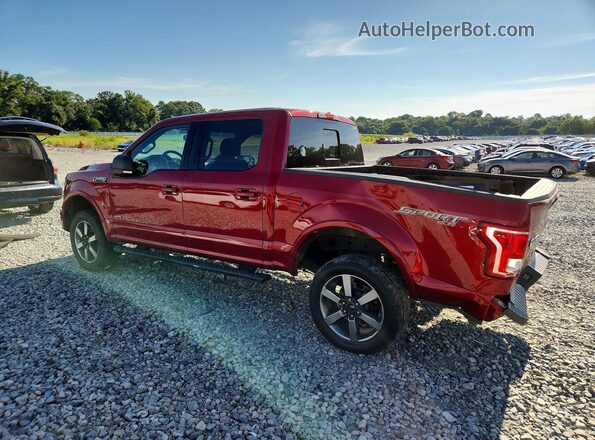 1FTEW1EG0GKF94281 2016 FORD F150 Red უკანა მარცხენა