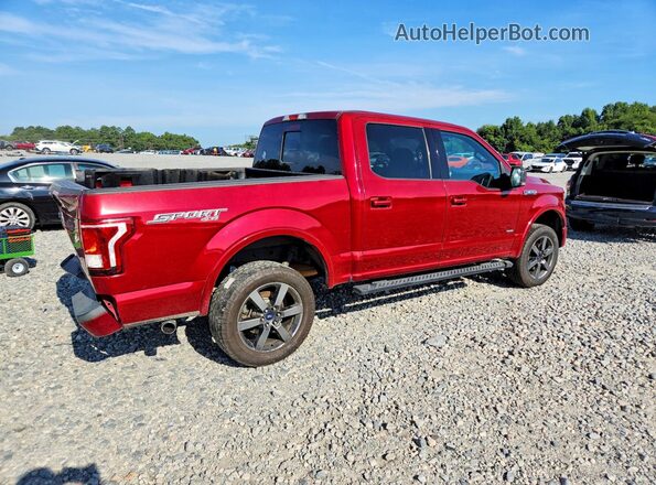 1FTEW1EG0GKF94281 2016 FORD F150 Red უკანა მარჯვენა