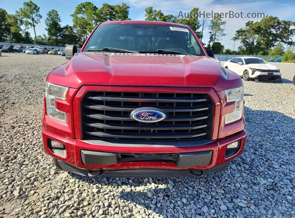 1FTEW1EG0GKF94281 2016 FORD F150 Red წინა ხედი