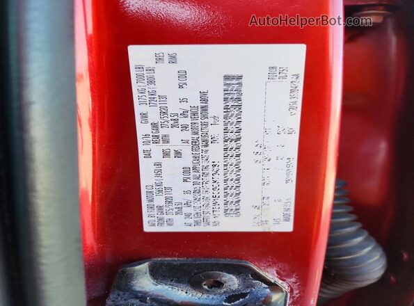 1FTEW1EG0GKF94281 2016 FORD F150 Red ძრავის განყოფილების ხედი