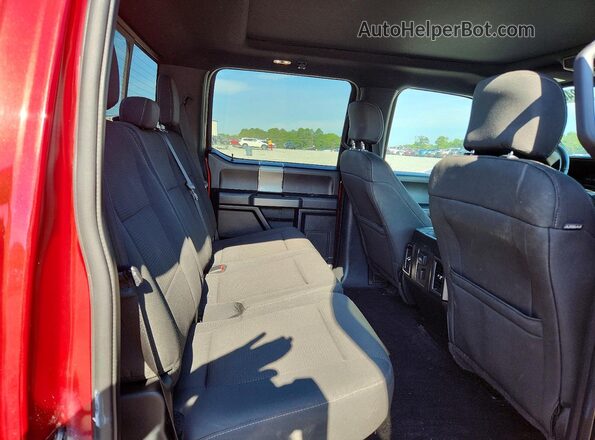 1FTEW1EG0GKF94281 2016 FORD F150 Red უკანა სავარძლების ხედი