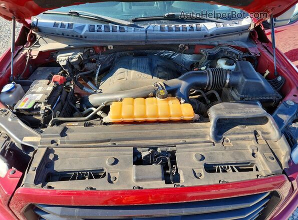 1FTEW1EG0GKF94281 2016 FORD F150 Red უკანა სალონის ხედი