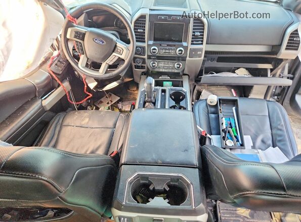 1FTEW1EG0HFC71990 2017 FORD F150 Gray Առջևի վահանակի տեսք
