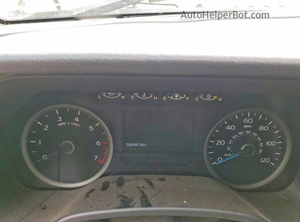 1FTEW1EG0HFC87316 2017 FORD F150 White Instrument cluster view